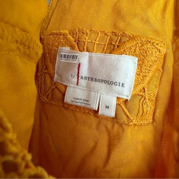 Anthropologie by Anthro Gold Lace Mini Shift Dress - Picture 4 of 7